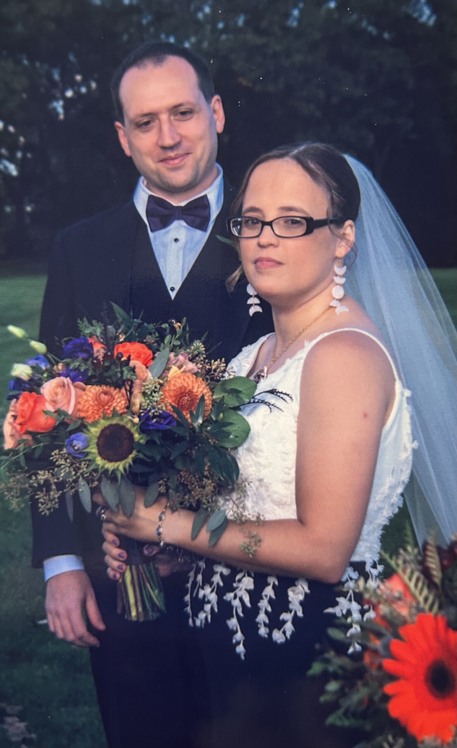 Lowell and Loralei at their wedding October 2024